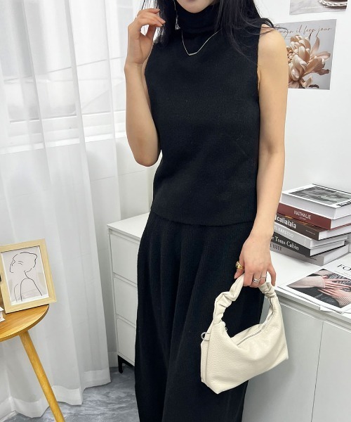 Forcement(フォースメント)の「トップス&スカート&ラップカーディガン3点セットアップ カセット服(セットアップ・レディース・グレー/ブラック/ブラウン・FREE)」の8枚目の写真