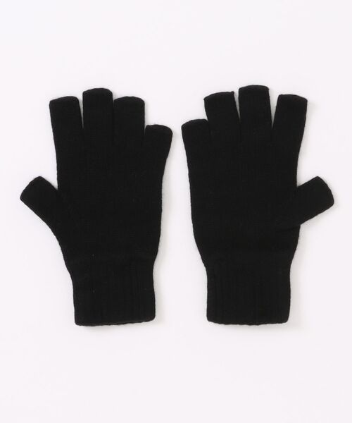 WILLIAM BRUNTON(ウィリアムブラントン)の「2PLY 1X1 RIB GLOVES WB-13(手袋・レディース・ブラック・FREE)」の2枚目の写真