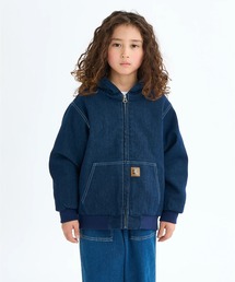 DC SHOES（ディーシーシューズ）の「25 KD PADDED HOOD JA/DCキッズストレッチデニムブルゾン（ブルゾン）」