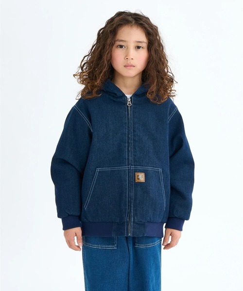 セール】25 KD PADDED HOOD JA/DCキッズストレッチデニムブルゾン