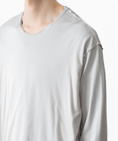 ATTACHMENT（アタッチメント）の「80/2 ピマコットン ジャージー スリムフィット レイヤード L/S TEE / 80/2 PIMA CO JERSEY SLIM FIT LAYERED L/S TEE（Tシャツ/カットソー・メンズ・ダークグレー/グレイッシュベージュ/ブラック/ホワイト/ブラウン・3/2）」の18枚目の写真
