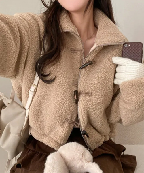 セール】2WAY リバーシブル ボア＆キルティングジャケット（ブルゾン