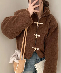 VIVID LADY（ビビッドレディー）の「2WAY リバーシブル ボア＆キルティングジャケット（ブルゾン）」