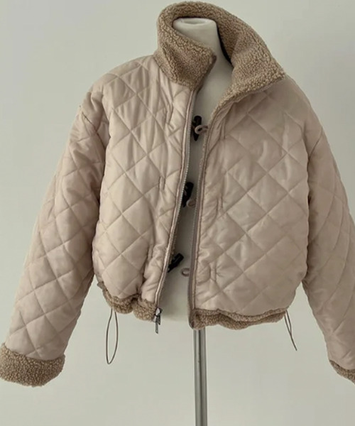 セール】2WAY リバーシブル ボア＆キルティングジャケット（ブルゾン