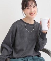 SHOO・LA・RUE | 【S-LL】なめらかタッチが癖になる スエード調トップス(Tシャツ/カットソー)