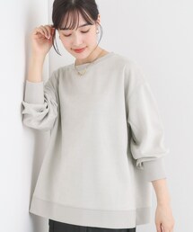 SHOO・LA・RUE（シューラルー）の「【S-LL】なめらかタッチが癖になる スエード調トップス（Tシャツ/カットソー・レディース）」