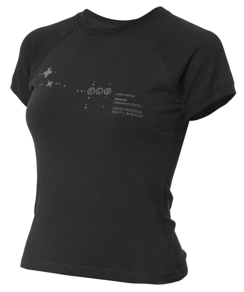 FLAREUP(フレアアップ)の「ムタ ワッフル ラグラン Tシャツ (FL-154_ブラック)(Tシャツ/カットソー・レディース・ブラック・2/3/1)」の5枚目の写真
