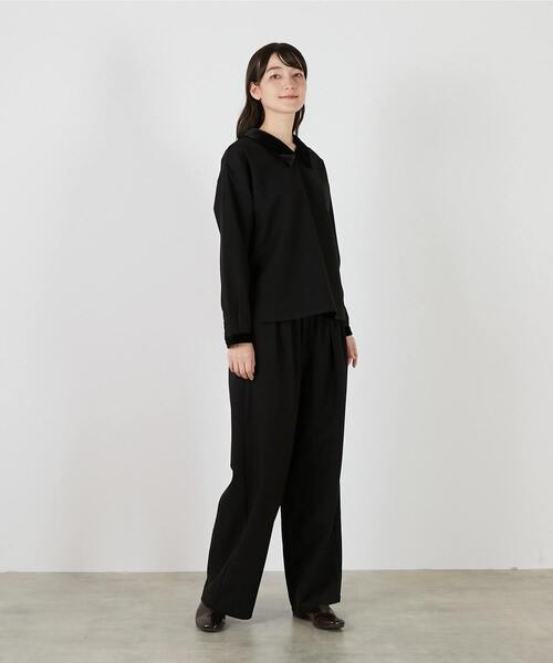 LOGEMENT DE CLAIRE(ロジュモンドクレール)の「【LOURMARIN】ベルベット衿ブラウス(シャツ/ブラウス・レディース・ブラック/パープル/キャメル・FREE)」の20枚目の写真