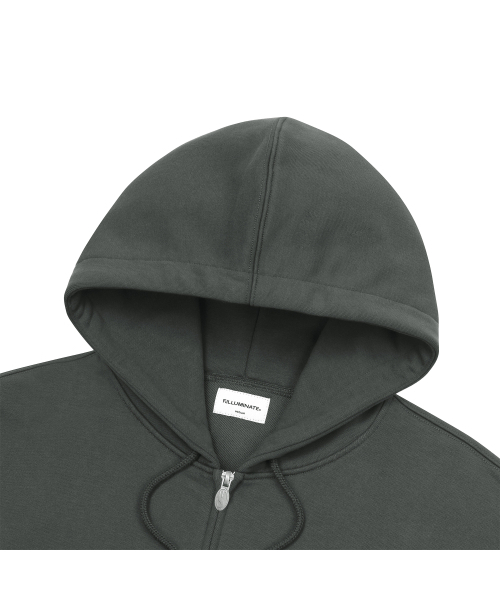 F.ILLUMINATE(フィルミネイト)の「スモールロゴフードジップアップ-チャコール(パーカー・レディース・その他・SMALL/MEDIUM/LARGE)」の9枚目の写真