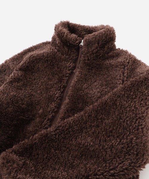 Saturdays NYC(サタデーズ ニューヨークシティ )の「Alessia Boa Fleece Blouson | WOMEN(その他アウター・レディース・ダークブラウン/グレー・L/M/S)」の22枚目の写真