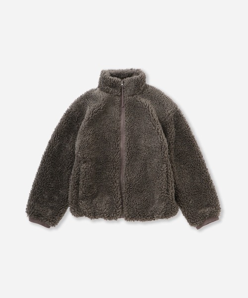 Saturdays NYC(サタデーズ ニューヨークシティ )の「Alessia Boa Fleece Blouson | WOMEN(その他アウター・レディース・ダークブラウン/グレー・L/M/S)」の18枚目の写真