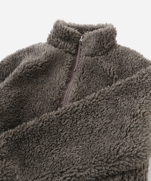 Saturdays NYC(サタデーズ ニューヨークシティ )の「Alessia Boa Fleece Blouson | WOMEN(その他アウター・レディース・ダークブラウン/グレー・L/M/S)」の21枚目の写真