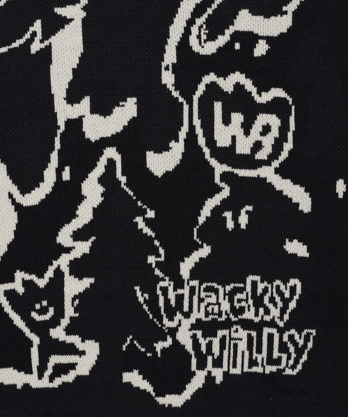 Wacky WiLLy（ワッキーウィリー）の「カモフラージュパターンプルオーバーニットネイビー（ニット/セーター・レディース・その他・SMALL/LARGE）」の5枚目の写真