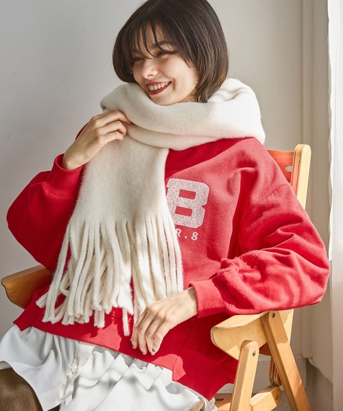 niko and...（ニコアンド）の「オリジナルラッセルストール（ストール/ショール・レディース・ブラウン/レッド/ブルー/チャコール/アイボリー・0）」の4枚目の写真