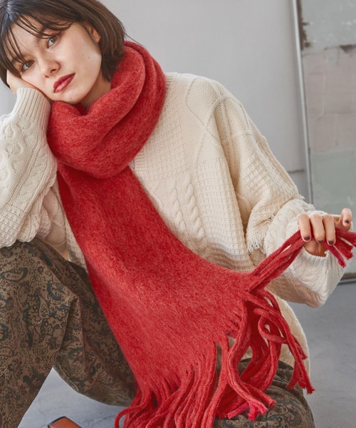 niko and...（ニコアンド）の「オリジナルラッセルストール（ストール/ショール・レディース・ブラウン/レッド/ブルー/チャコール/アイボリー・0）」の9枚目の写真