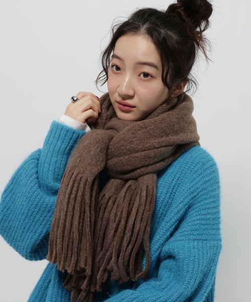 niko and...（ニコアンド）の「オリジナルラッセルストール（ストール/ショール・レディース・ブラウン/レッド/ブルー/チャコール/アイボリー・0）」の22枚目の写真