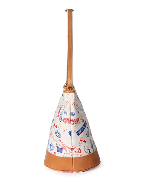 PORTER（ポーター）の「PORTER×les Briqu’a braque×BEAMS BOY / 40th別注 バケットショルダーバック（ショルダーバッグ・レディース・ナチュラル・ONE SIZE）」の2枚目の写真