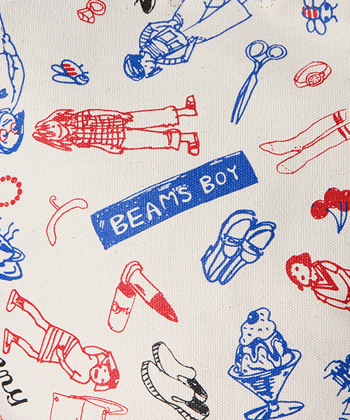 PORTER（ポーター）の「PORTER×les Briqu’a braque×BEAMS BOY / 40th別注 バケットショルダーバック（ショルダーバッグ・レディース・ナチュラル・ONE SIZE）」の4枚目の写真