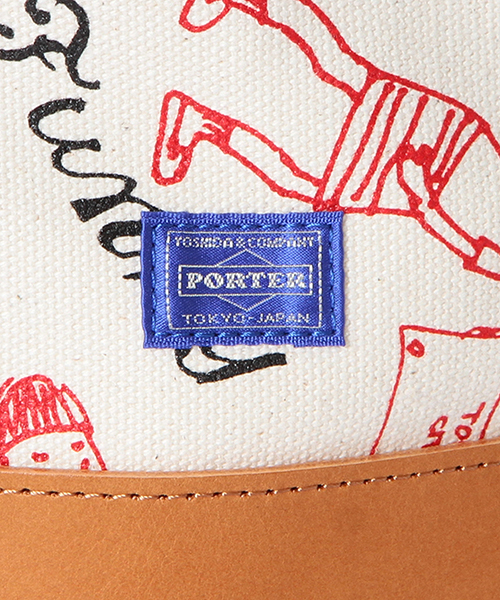 PORTER（ポーター）の「PORTER×les Briqu’a braque×BEAMS BOY / 40th別注 バケットショルダーバック（ショルダーバッグ・レディース・ナチュラル・ONE SIZE）」の8枚目の写真