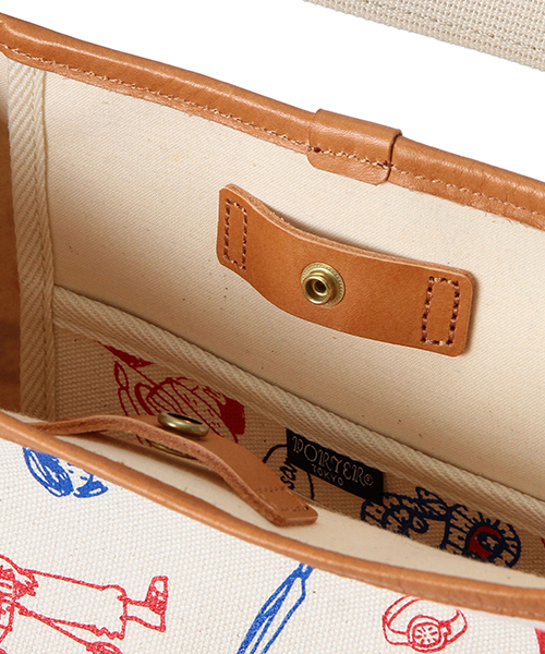 PORTER（ポーター）の「PORTER×les Briqu’a braque×BEAMS BOY / 40th別注 バケットショルダーバック（ショルダーバッグ・レディース・ナチュラル・ONE SIZE）」の9枚目の写真