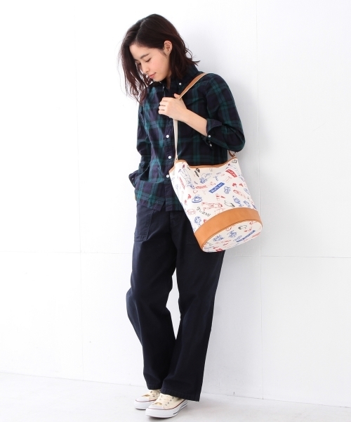 PORTER（ポーター）の「PORTER×les Briqu’a braque×BEAMS BOY / 40th別注 バケットショルダーバック（ショルダーバッグ・レディース・ナチュラル・ONE SIZE）」の19枚目の写真