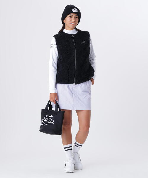 New Balance Golf(ニューバランスゴルフ)の「【new balance golf】BEANIE(ニットキャップ/ビーニー・レディース・ブラック/ホワイト/ライトカーキ・FREE)」の5枚目の写真