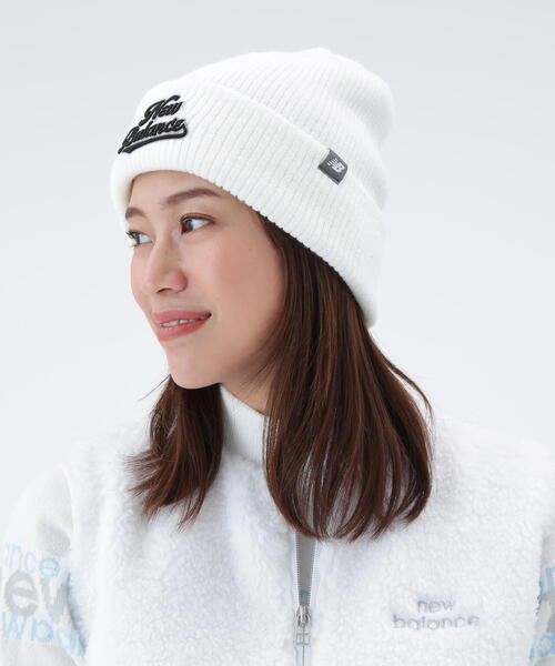 New Balance Golf(ニューバランスゴルフ)の「【new balance golf】BEANIE(ニットキャップ/ビーニー・レディース・ブラック/ホワイト/ライトカーキ・FREE)」の7枚目の写真