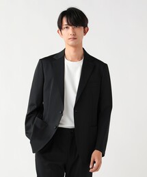 【4/23値下げ】トリアセテート ポンチ 2ボタン ジャケット(セットアップ対応)【接触冷感】