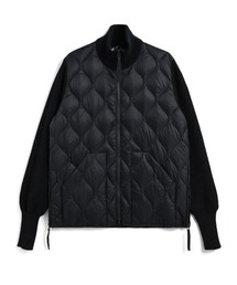 TAION（タイオン）の「TAION/タイオン/Military Hi-Neck Knit+Down Jacket-Soft Shell（ダウンジャケット/コート）」