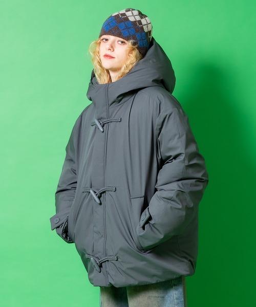 a.p.o.v.(エーピーオービー)の「a.p.o.v. リップストップオーバーサイズダッフルパフジャケット(ダウンジャケット/コート・メンズ・ブラック/グレー・ONESIZE)」の2枚目の写真