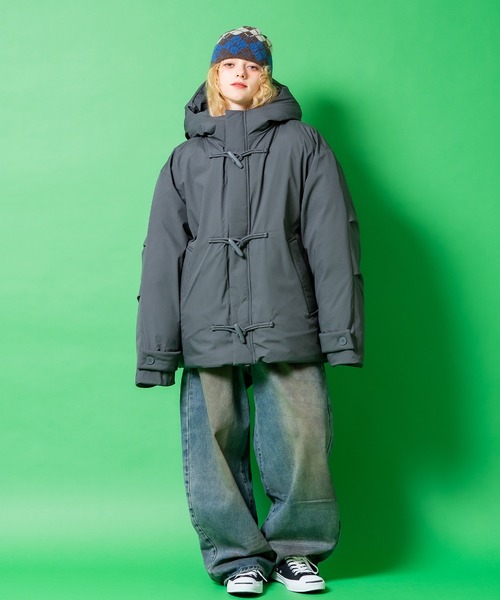 a.p.o.v.(エーピーオービー)の「a.p.o.v. リップストップオーバーサイズダッフルパフジャケット(ダウンジャケット/コート・メンズ・ブラック/グレー・ONESIZE)」の7枚目の写真