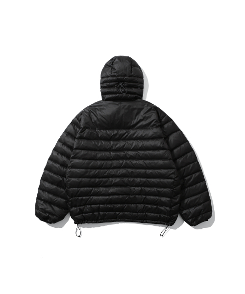 ANGLAN（アングラン）の「Duck Down Hooded Anorak Puffer - Black（ダウンジャケット/コート・メンズ・その他・FREE）」の2枚目の写真