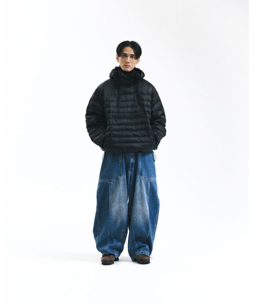 ANGLAN（アングラン）の「Duck Down Hooded Anorak Puffer - Black（ダウンジャケット/コート・メンズ・その他・FREE）」の3枚目の写真