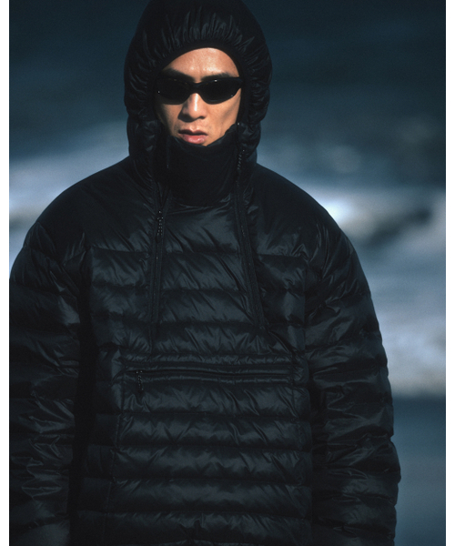 ANGLAN（アングラン）の「Duck Down Hooded Anorak Puffer - Black（ダウンジャケット/コート・メンズ・その他・FREE）」の7枚目の写真