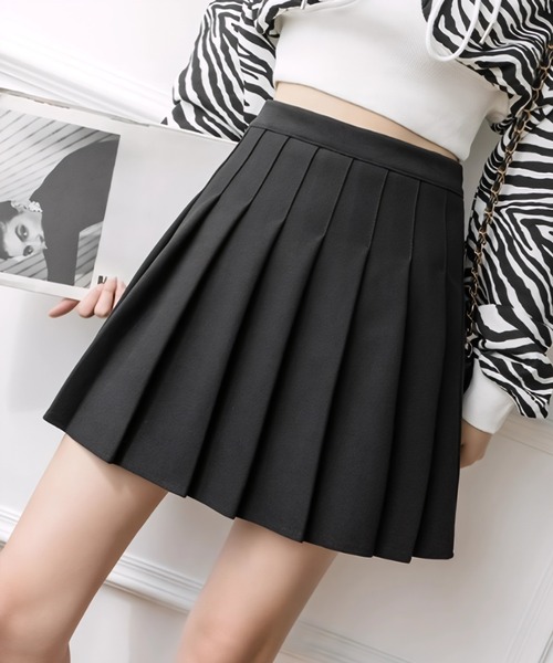 yuue' ( wear )(ユーイ)の「プリーツミニスカート インナーパンツ付き(スカート・レディース・ブラック/アイボリー/チャコールグレー・S/M/L)」の11枚目の写真