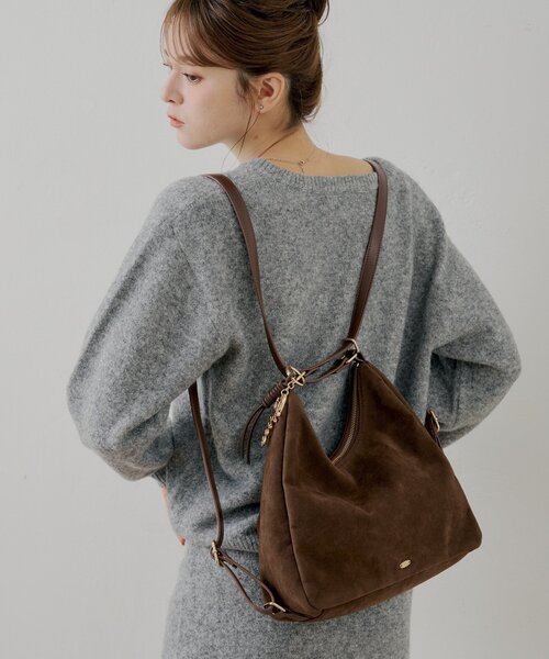 ロゴチャーム付き3wayホーボーバッグ（ボストンバッグ）｜Chico（チコ