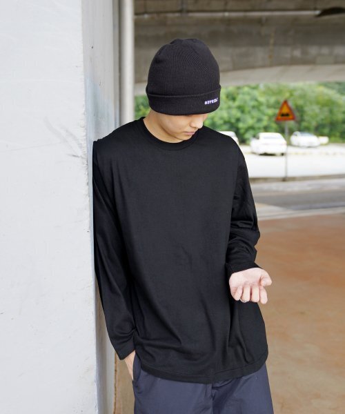 CREAM SODA LAB（クリームソーダラボ）の「ソリッドベーシックロングスリーブブラック（Tシャツ/カットソー・メンズ・その他・LARGE/MEDIUM/X-LARGE/XX-LARGE）」の6枚目の写真