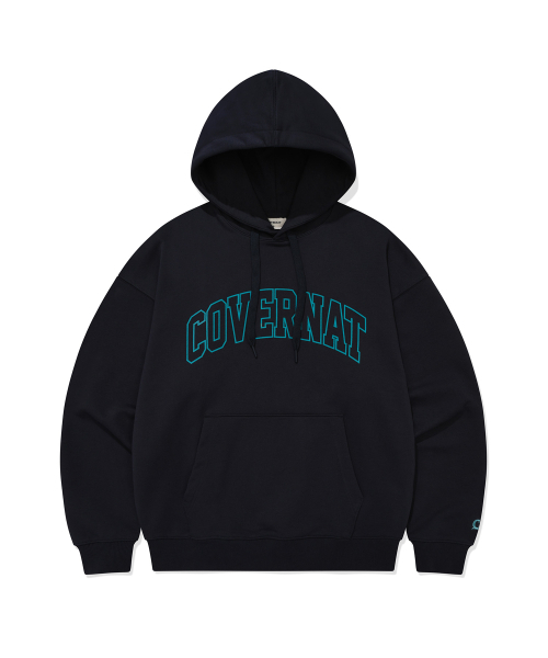 COVERNAT(カバーナット)の「アーチロゴドロップフィットフードパーカー ダークネイビー(パーカー・レディース・その他・MEDIUM/LARGE/X-LARGE/SMALL)」の1枚目の写真