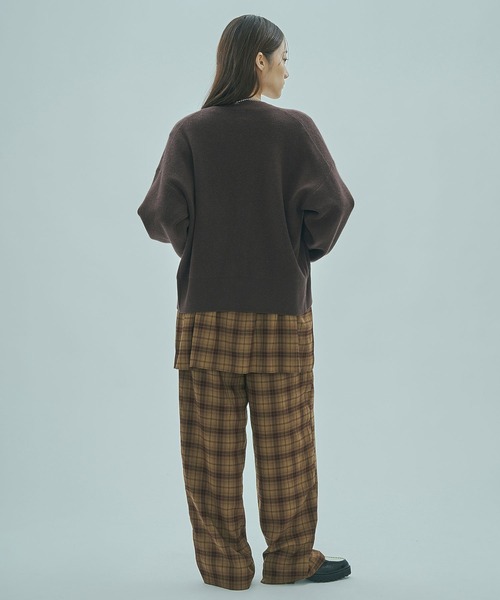 ROSE BUD（ローズバッド）の「BIJOU BROOCH CARDIGAN（カーディガン/ボレロ・レディース・グレー/ブラウン・ONE SIZE）」の17枚目の写真