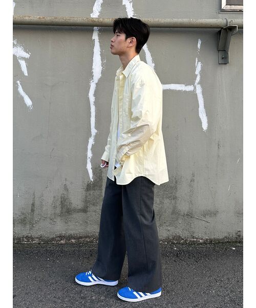 DRAW FIT（ドローフィット）の「ペーパーコットンオーバーサイズシャツ[レモン]（シャツ/ブラウス・メンズ・その他・LARGE/MEDIUM/X-LARGE）」の7枚目の写真