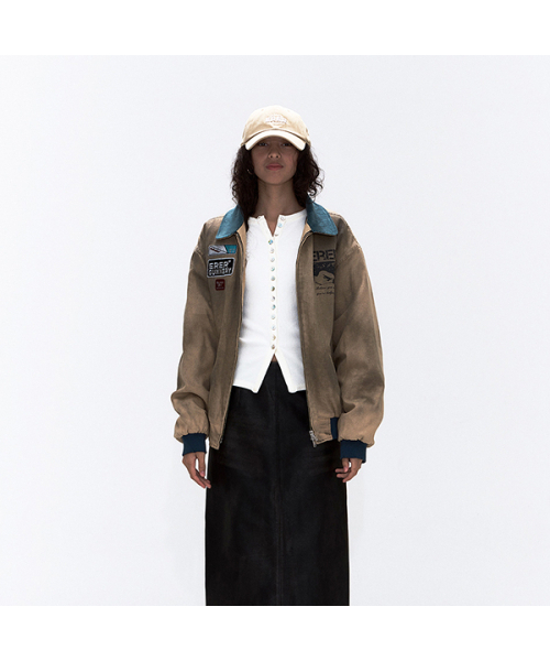 ERER（エルエル）の「[UN] メカニック ヴィンテージ ジャケット ベージュ（ブルゾン・レディース・Beige・2/3/4/5）」の8枚目の写真