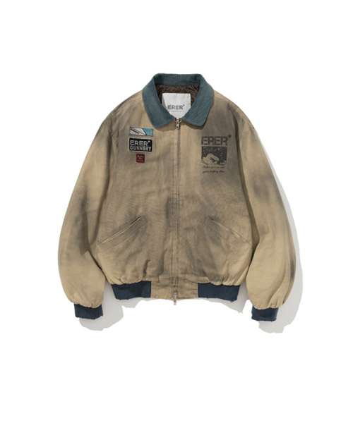 ERER（エルエル）の「[UN] メカニック ヴィンテージ ジャケット ベージュ（ブルゾン・レディース・Beige・2/3/4/5）」の5枚目の写真
