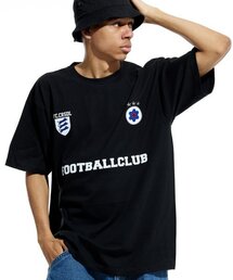 FCクリームソーダラップ 半袖Tシャツ ブラック ホワイト