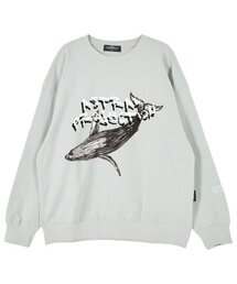 ウェイルオーバーサイズドロップショルダースウェット_ミント