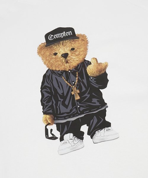 STIGMA（スティグマ）の「COMPTON BEAR HOODIE WHITE（パーカー・メンズ・その他・LARGE/MEDIUM/SMALL/X-LARGE/XX-LARGE）」の4枚目の写真