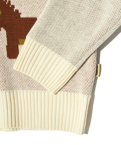 PIECEMAKER（ピースメーカー）の「DONKEY JACQUARD KNIT PULLOVER (IVORY)（ニット/セーター・レディース・その他・FREE）」の7枚目の写真