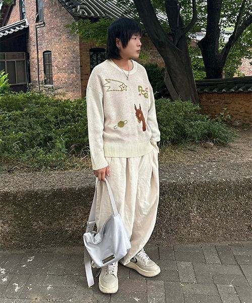 PIECEMAKER（ピースメーカー）の「DONKEY JACQUARD KNIT PULLOVER (IVORY)（ニット/セーター・レディース・その他・FREE）」の11枚目の写真