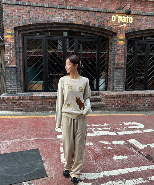 PIECEMAKER（ピースメーカー）の「DONKEY JACQUARD KNIT PULLOVER (IVORY)（ニット/セーター・レディース・その他・FREE）」の12枚目の写真