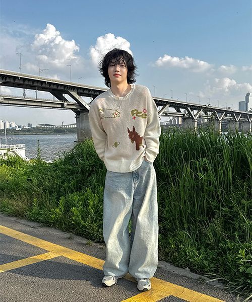 PIECEMAKER（ピースメーカー）の「DONKEY JACQUARD KNIT PULLOVER (IVORY)（ニット/セーター・レディース・その他・FREE）」の14枚目の写真