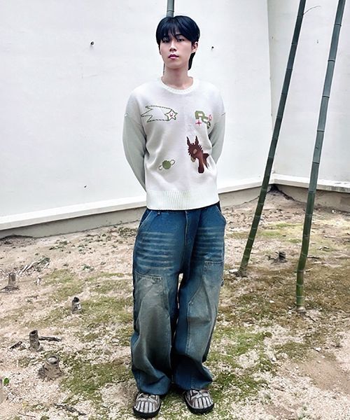 PIECEMAKER（ピースメーカー）の「DONKEY JACQUARD KNIT PULLOVER (IVORY)（ニット/セーター・レディース・その他・FREE）」の20枚目の写真